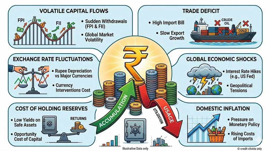 Challenges of Forex Reserves in India